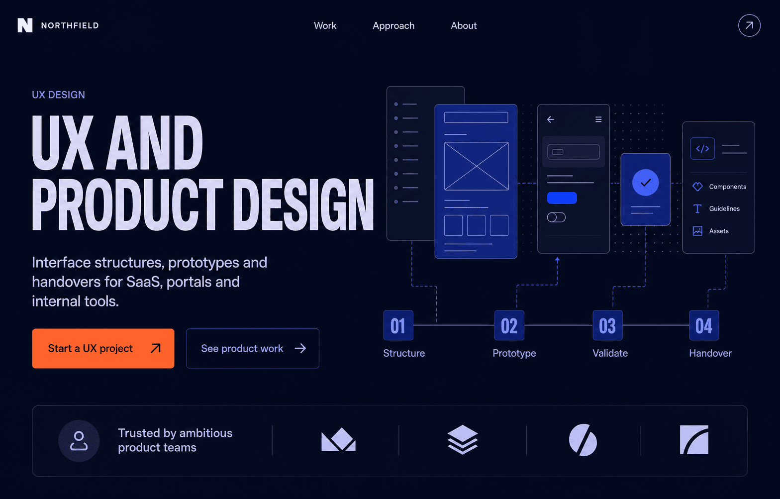 UX and product design concept interface